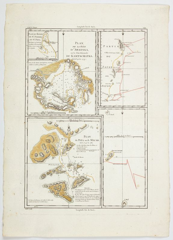 Plan De La Baye D Awatska Plan Du Typa Ou De Macao Partie Du