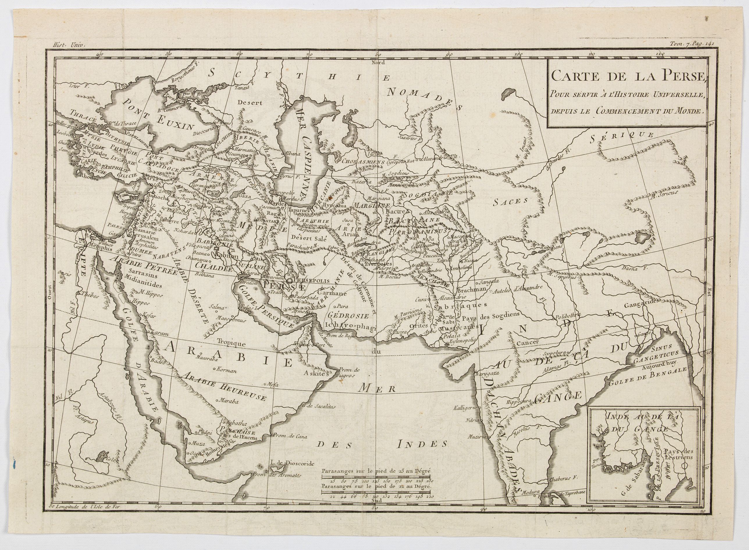 Carte de la Perse, pour servir a l'Histoire Universalle, depuis le ...