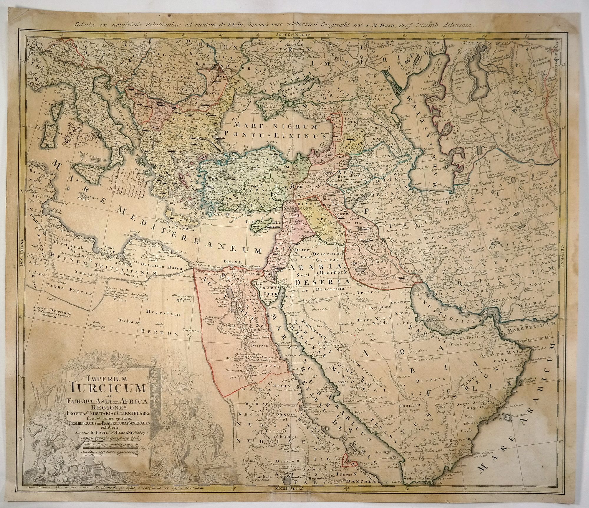 Imperium Turcicum in Europa, Asia et Africa Regiones. . . - Old map by ...