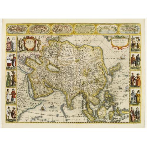 Old map image download for Asia recens summa cura delineata.