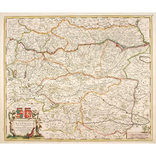 Old map image download for Circuli Austriaci pars Septentrionalis in qua Archiducatus.