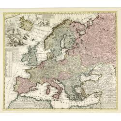 Europae in Tabula Geographica Delineatio. . .