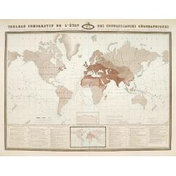 Tableau comparatif de L'Etat des Connaissances Geographique