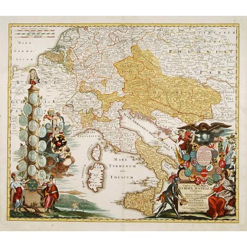 Old map image download for Tabula Geographica Europae Austriacae generalis..