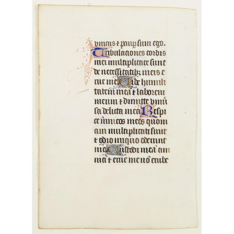 Manuscript leaf on vellum.