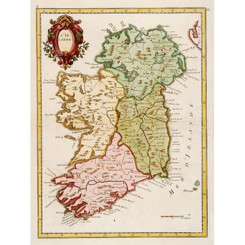 Old map image download for L'Irlande.