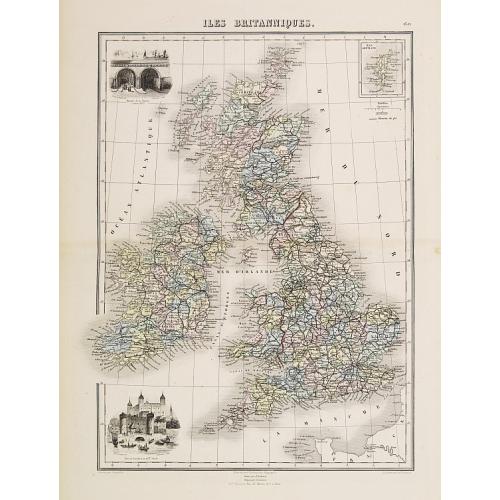 Old map image download for Iles Britanniques.