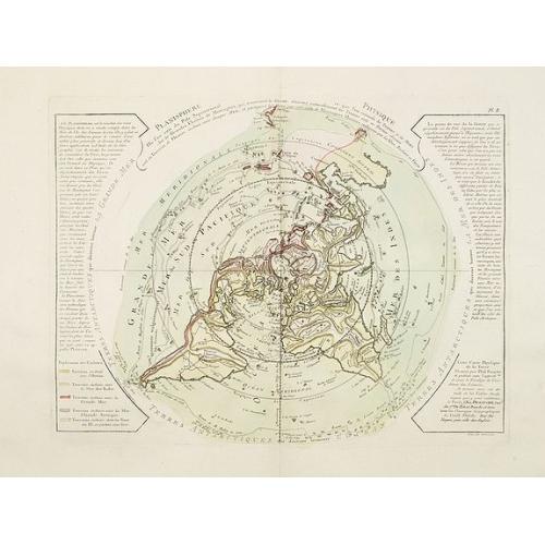 Old map image download for Planisphere Physique ou l'on du Pole Septentrional.