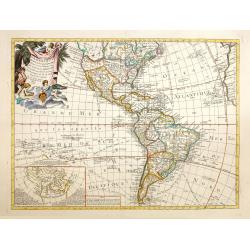 Carte D'Amerique divisée en ses principaux Pays, Dressee sur les Mémoires les plus recnetes, et sur differents Voyages . . . 1787