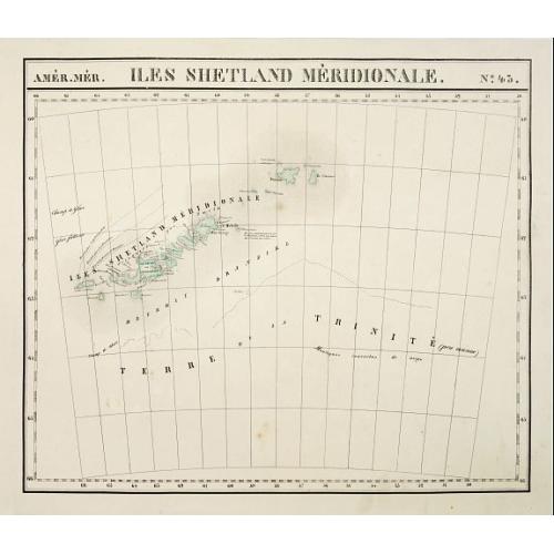 Old map image download for Iles Shetland Méridionale. No.43.