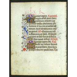 Manuscript leaf on vellum.