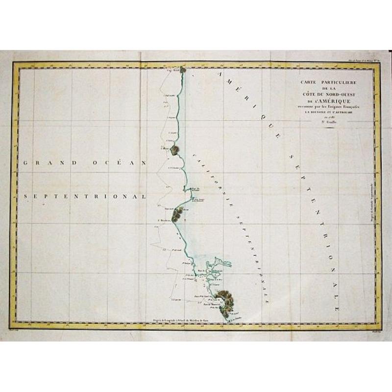 Carte particulaire de la Côte du Nord-Ouest de l'Amerique, 3e Feuille.