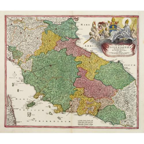 Old map image download for Status ECCLESIASTICI magnique ducatus Florentini..