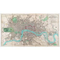 London in Miniature With The Surrounding Villages. An Entire New Plan In which the Improvements both present and intended are actually reduced (by permission) from the surveys of the Several Proprietors ...