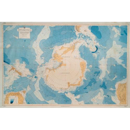 Old map image download for Antarctica. No. 2562. Compiled from all available sources to 1943, including the results of all American exploration from The United States Exploring Expedition, 1839-1840, to The United States Antarctic Service, 1940-1941.