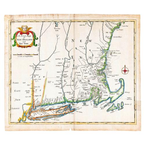 Old map image download for An Exact Mapp of New England and New York.