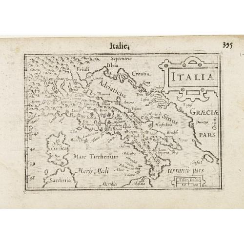 Old map image download for Italia.