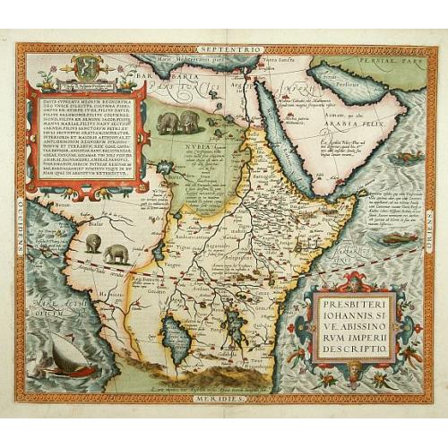 Old map image download for Presbiteri Iohannis Sive Abissinorum Imperii Descriptio.