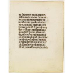 Manuscript leaf on vellum.