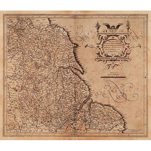 Old map image download for Eboracum, Lincolnia, Derbia, Staffordia, Notinghamia..