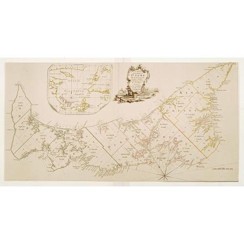 Old map image download for A Map of the Island of St. John in the Golf of St. Laurence