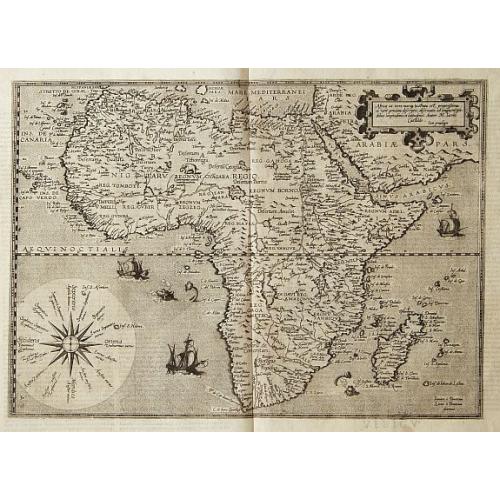 Old map image download for Africae ut terra mariq, lustrata est, proprijssima..