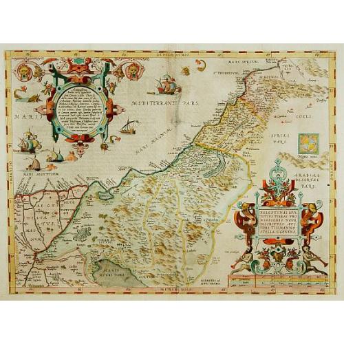 Old map image download for Palestinae sive totius terrae promissionis nova..