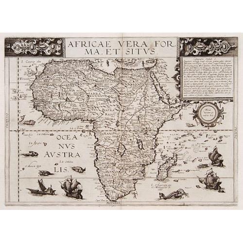 Old map image download for Africae vera forma et situs.