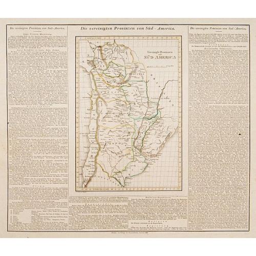 Old map image download for Vereinigte Provinzen von Süd America.