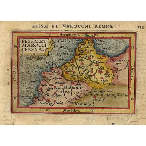 Old map image download for Fessae, et Marocci Regna.