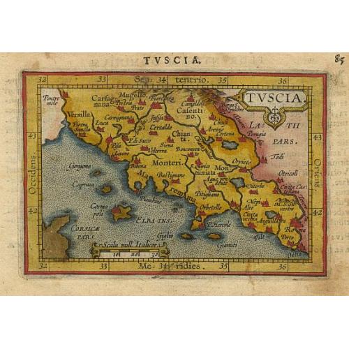 Old map image download for Tuscia.