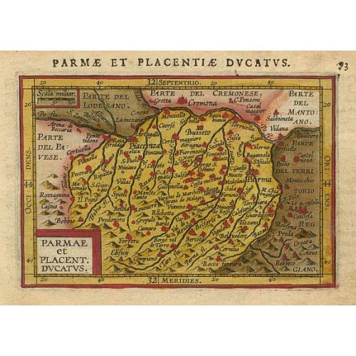Old map image download for Parmae et Placent. Ducatus.