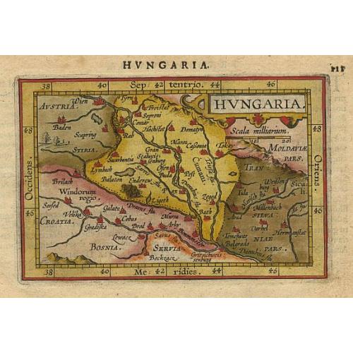 Old map image download for Hungaria.