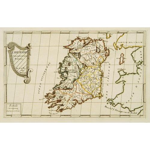 Old map image download for L'Irlande suiant les dernieres relations..