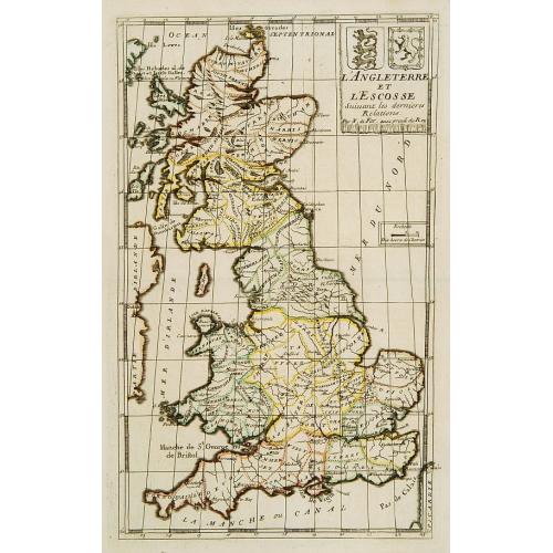 Old map image download for L'Angleterre et L'Ecosse suivant des dernieres relations..