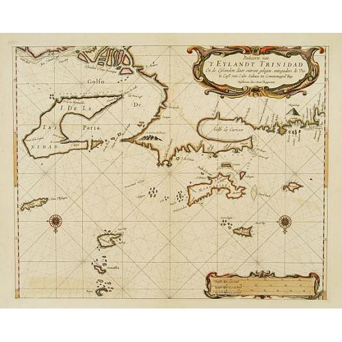 Old map image download for Paskaerte van 'T Eylandt Trinidad ..