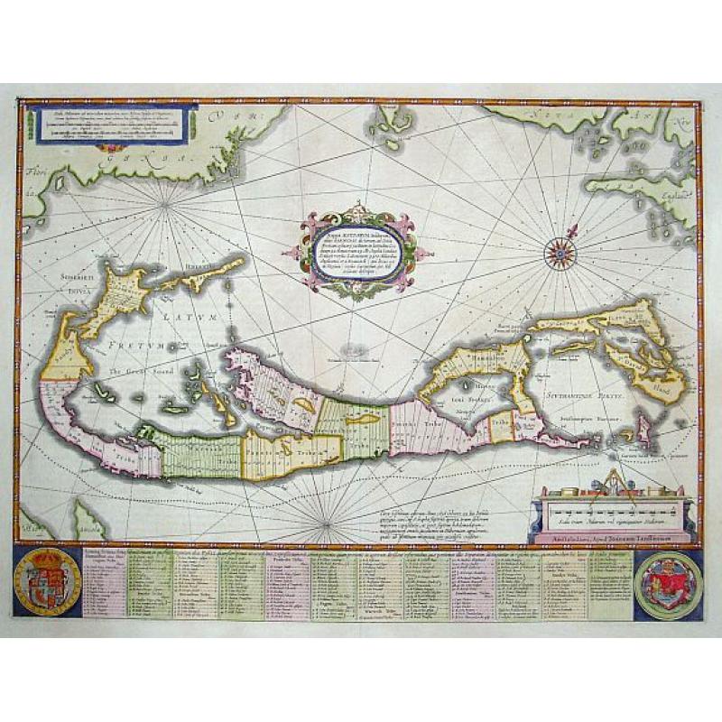 Mappa Aestivarum Insularum, alias Barmudas..