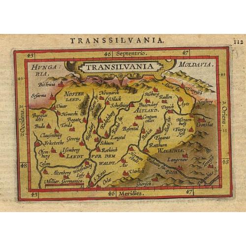 Old map image download for Transilvania