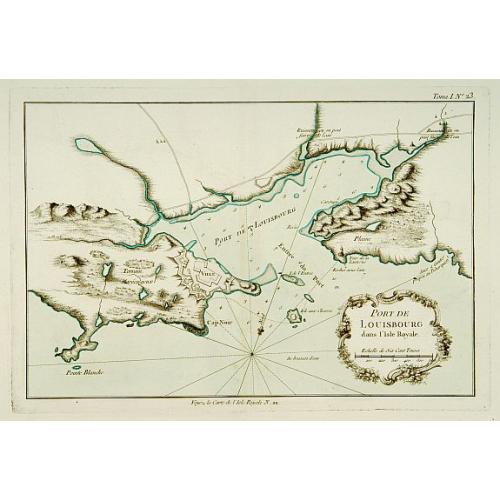 Old map image download for Port de Louisbourg dans l'Isle Royale.