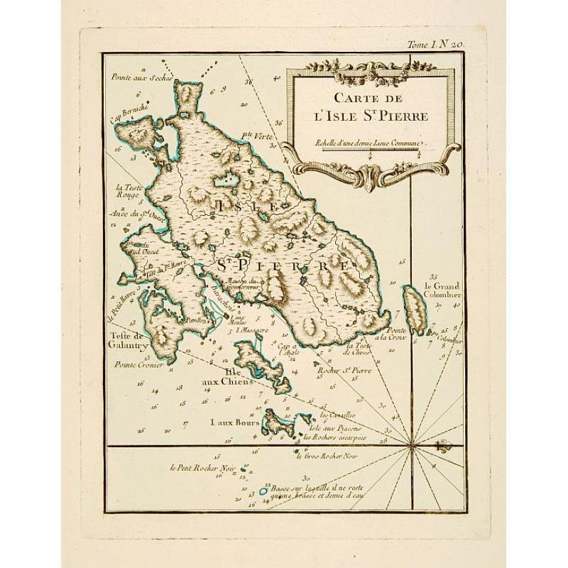 Carte de l'Isle de St. Pierre.