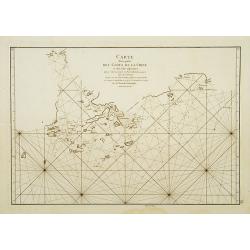 Carte d'une partie des Côtes de la Chine et des Isles adjacentes depuis l'Isle nommée la Pierre Blanche, jusqu'à celle de l'Artimon.