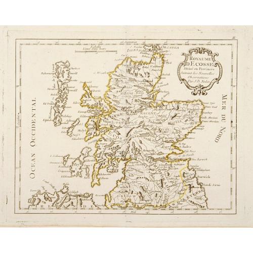 Old map image download for Royaume d'Ecosse Divisé en Provinces . . .