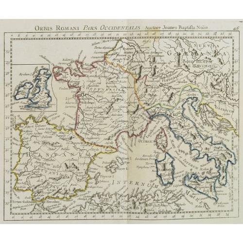 Old map image download for Orbis Romani Pars Occidentalis. . .