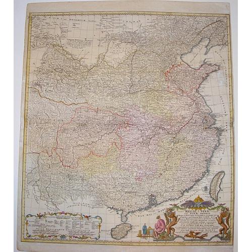 Old map image download for Regni Sinae vel Sinae Propriae Mappa et Descriptio Geographica ..