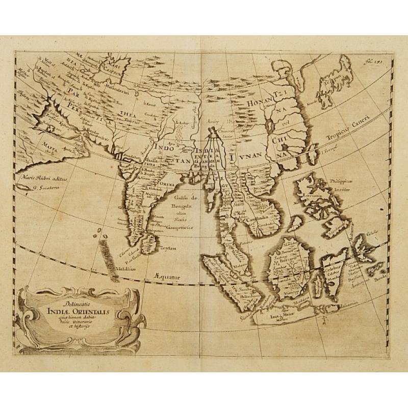 Delineatio Indiae Orientalis quaelumen dabit huie itinerario et historijs.