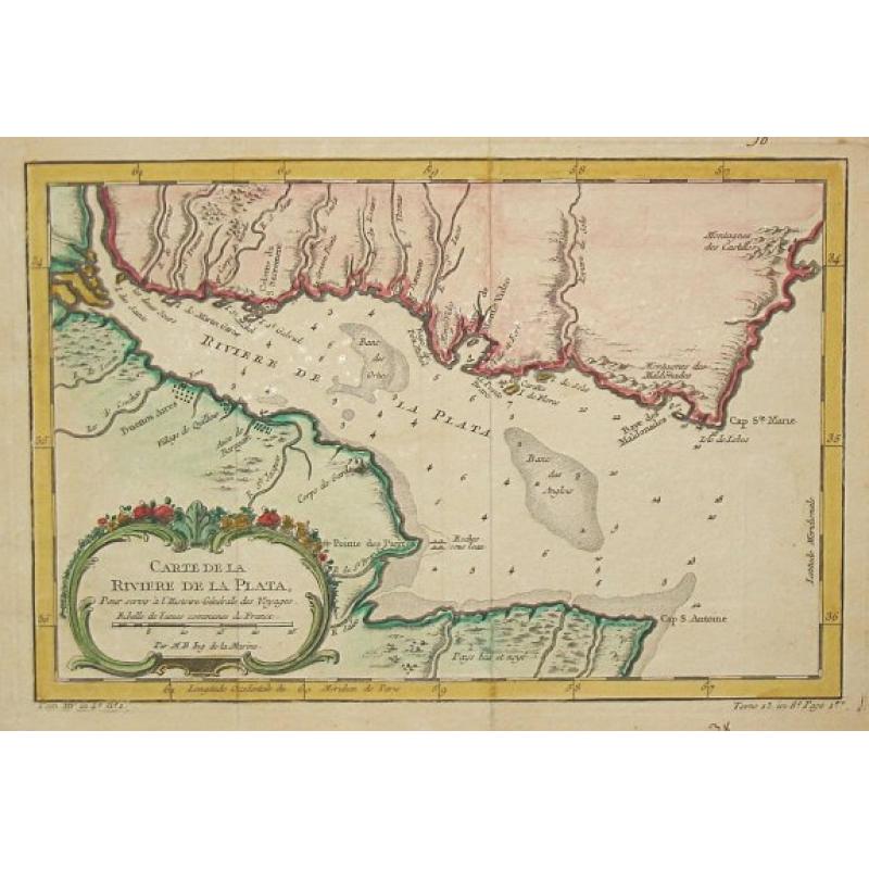 Carte de la Riviere de la Plata.