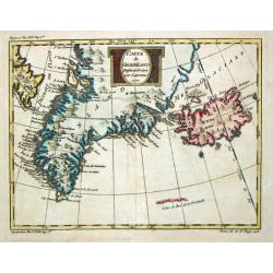Carte de Groenland, 1770.