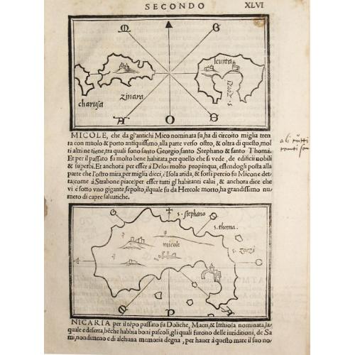 Old map image download for Charusa, Zinara Levita / Micole / (on verso) Stapodia and Nicaria.