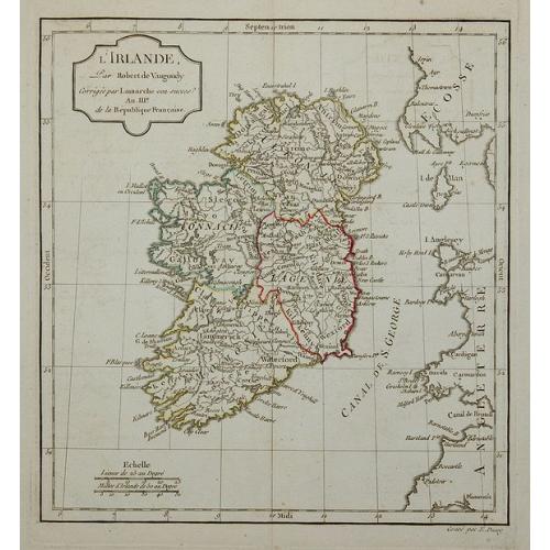 Old map image download for L'Irlande.