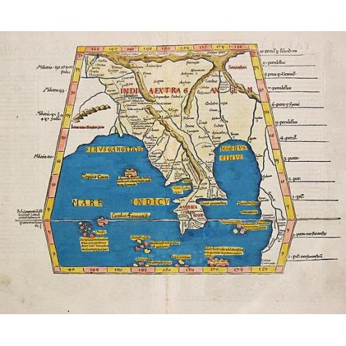 Old map image download for Tabula IX Asia (title on verso).